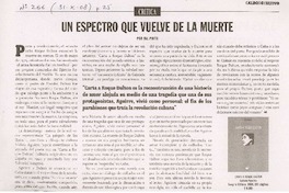 Un espectro que vuelve de la muerte