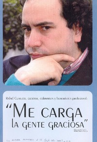 "Me carga la gente graciosa" (entrevista)