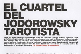 El cuartel del Jodorowsky tarotista