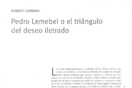 Pedro Lemebel o el triángulo del deseo iletrado