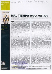 Mal tiempo para votar