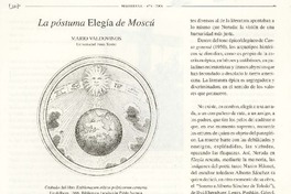 La póstuma Elegía de Moscú
