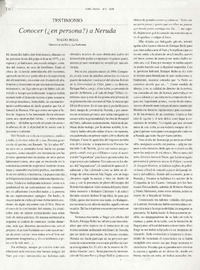 Conocer (¿en persona?) a Neruda