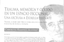 Trauma, memoria y olvido en un tema ficcional