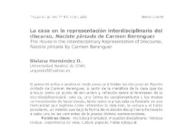 La casa en la representación interdisciplinaria del discurso