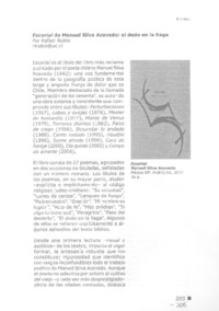 Escorial de Manuel Silva Acevedo