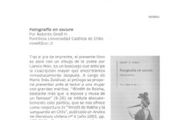 Fotografía en oscuro