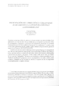 Presentación del libro Crítica y creatividad