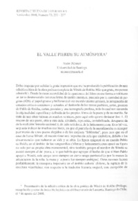 El valle pierde su atmósfera