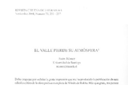 El valle pierde su atmósfera