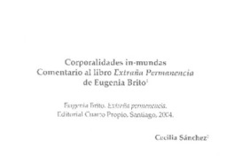 Corporalidades in-mundas