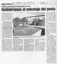 Huidobrianos al salvataje del poeta