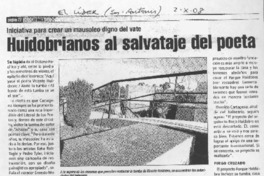 Huidobrianos al salvataje del poeta