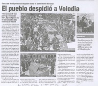 El pueblo despidió a Volodia
