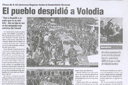 El pueblo despidió a Volodia