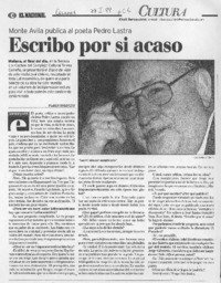Escribo por si acaso (entrevista)