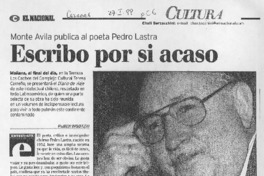 Escribo por si acaso (entrevista)