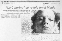 "La Colorina" se revela en el Maule