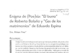 Enigma de (Poe)sía