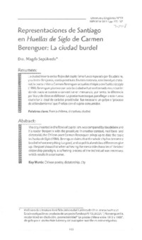 Representaciones de Santiago en Huellas de siglo de Carmen Berenguer