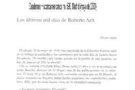 Los últimos mil días de Roberto Arlt