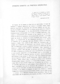 Ernesto Sábato: la tristeza meditativa