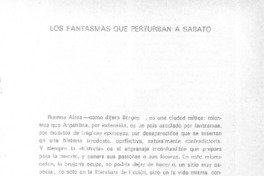 Los fantasmas que perturban a Sábato