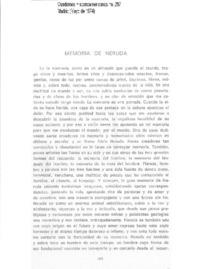 Memoria de Neruda