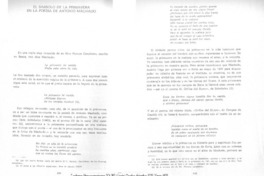 El símbolo de la primavera en la poesía de Antonio Machado