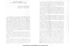 Antonio Machado: un clásico de nuestro tiempo