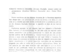 Antonio Machado, ensayo sobre su pensamiento filosófico