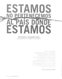 Estamos no pertenecemos al país donde estamos (entrevista)