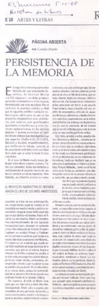 Persistencia de la memoria