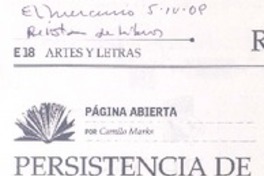 Persistencia de la memoria