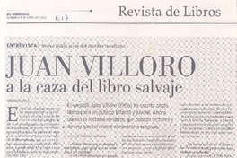 A la caza del libro salvaje (entrevista)
