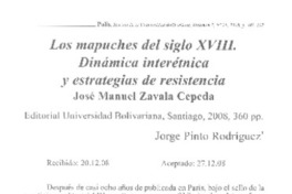 Los mapuches del siglo 18