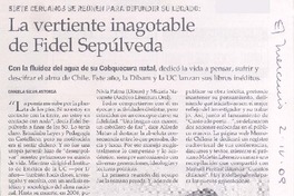 La vertiente inagotable de Fidel Sepúlveda