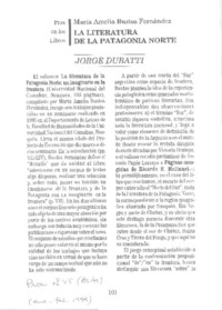 La literatura de la Patagonia Norte