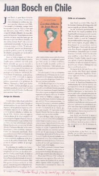 Juan Bosch en Chile