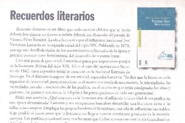 Recuerdos literarios