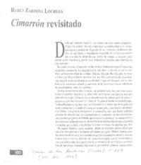 Cimarrón revisitado