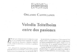 Volodia Teitelboim entre dos pasiones (entrevista)