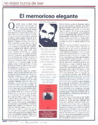 El memorioso elegante