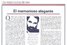 El memorioso elegante
