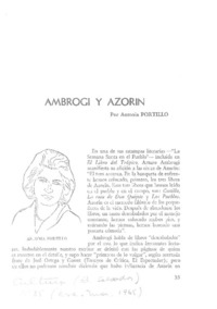 Ambrogi y Azorín