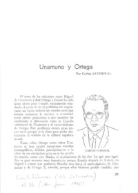 Unamuno y Otega
