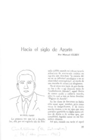 Hacía un siglo de Azorín