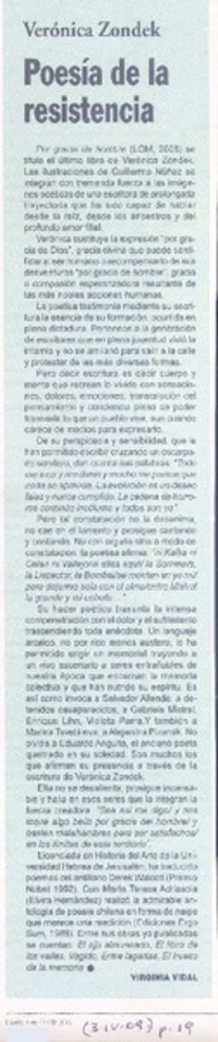 Poesía de la resistencia