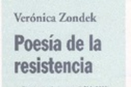 Poesía de la resistencia