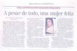 A pesar de todo, una mujer feliz (entrevista)